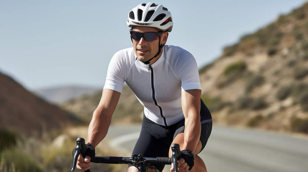 Ciclista que conoce su frecuencia cardiaca máxima