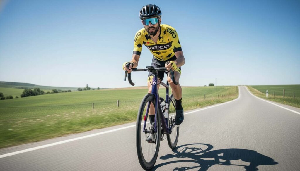 Técnica de sprint para ciclistas de fondo